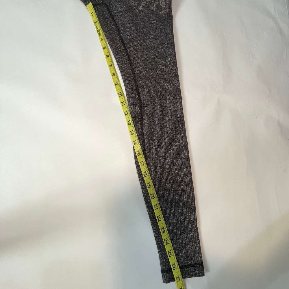 Lululemon Wunder Under Leggings Herringbone Dark Grey High Rise Active SZ 4 $98 - Picture 12 of 12